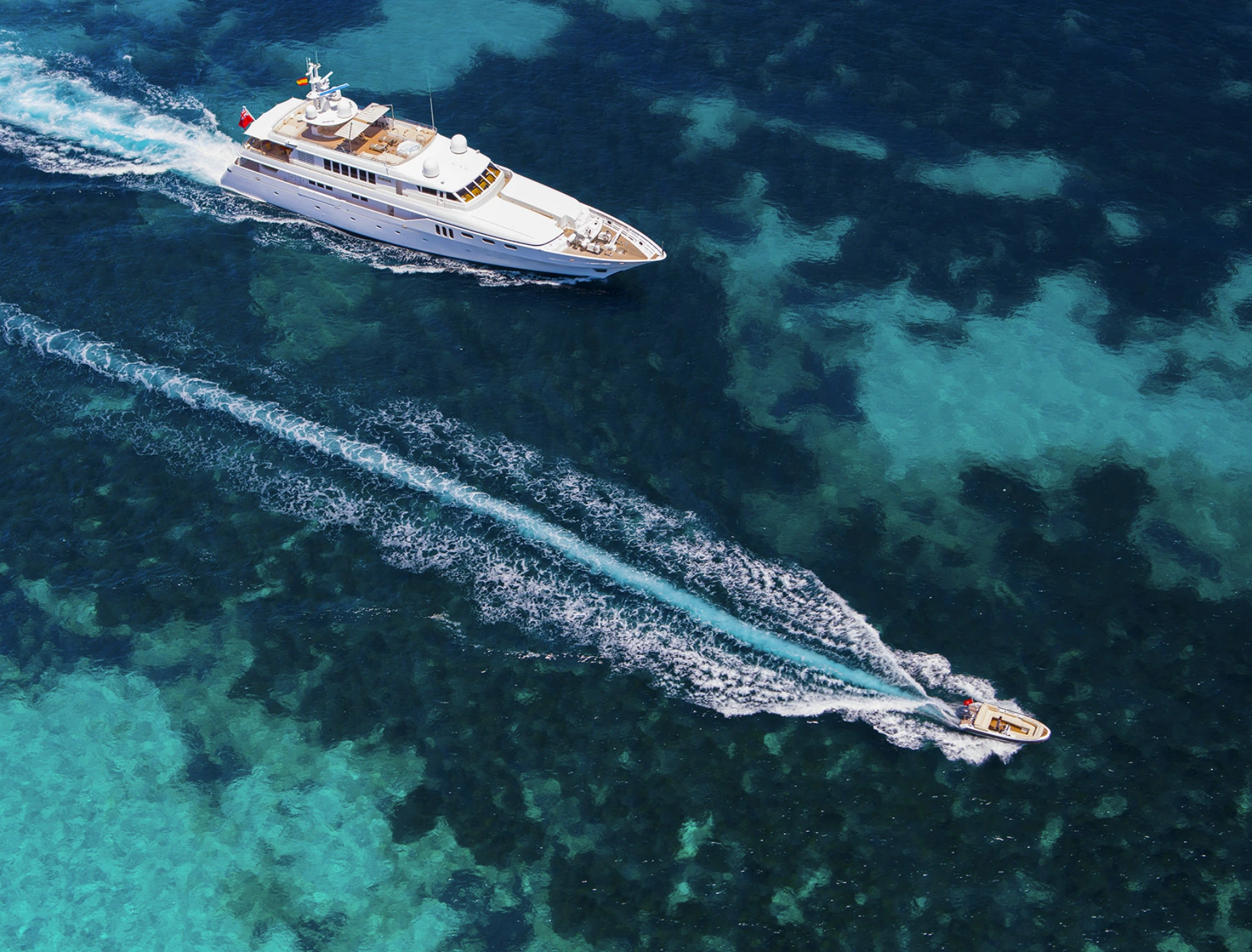 yacht charter on the open sea