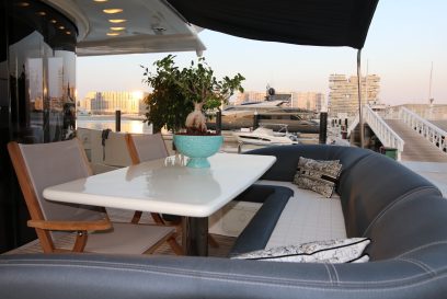 M/Y SIMONA - aft seating area