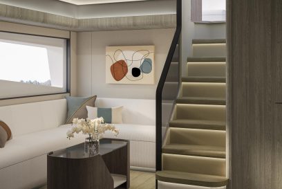 MAJESTY 60 Lower Deck Salon Option Detail