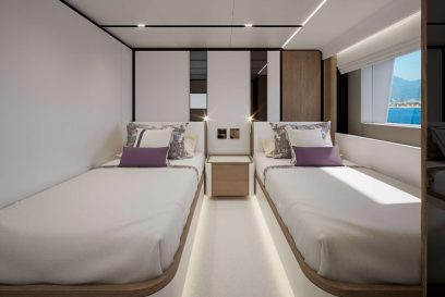 YOTO Majesty 120 2026 Charter Yacht Aqua Marine Twin Cabin